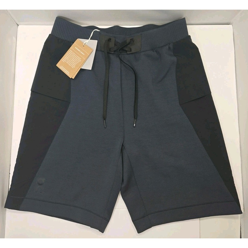MEN SIZE SMALL On Running Movement Shorts with Cargo Pockets Navy Blue 165.00474